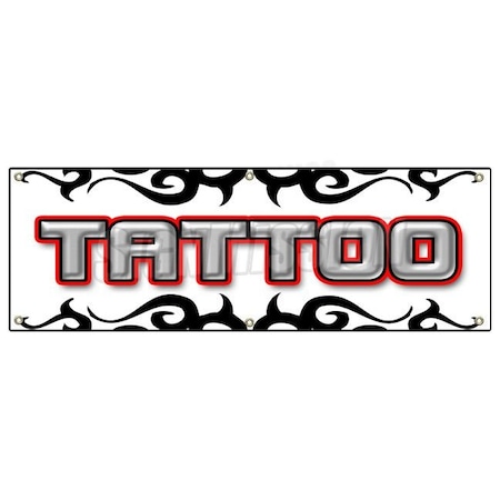Signmission TATTOO 1 BANNER SIGN shop artist signs body art piercing body modification B-72 Tattoo1